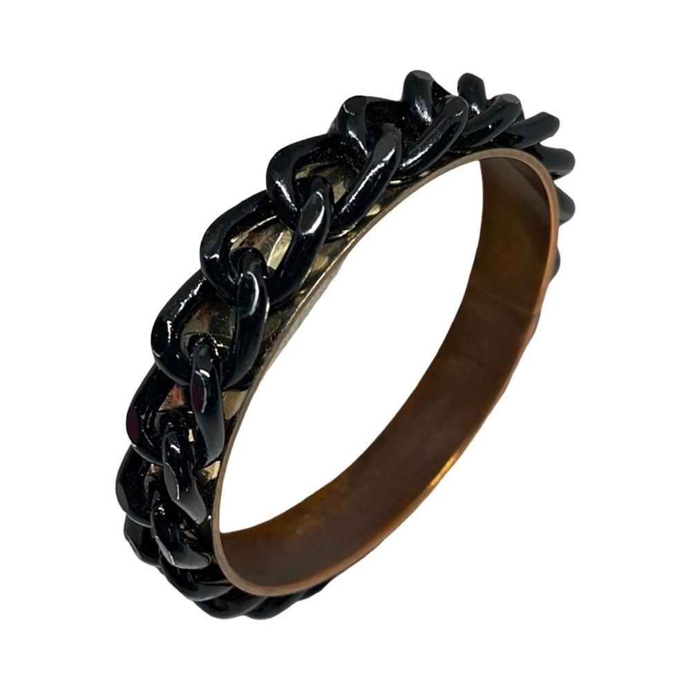 Amazing Black Chain Link Bangle Bracelet